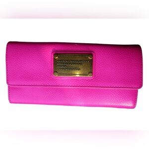Marc By Marc Jacobs Pink Leather Wallet Clutch NWT